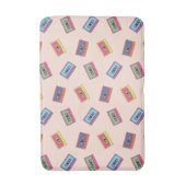 Retro Neon Audio Cassettebandje Patroon Badmat (Voorkant Verticaal)
