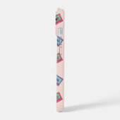 Retro Neon Audio Cassettebandje Patroon iPhone 15 Case (Linkerkant)