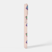 Retro Neon Audio Cassettebandje Patroon iPhone 15 Case (Rechterkant)