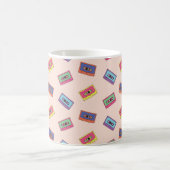 Retro Neon Audio Cassettebandje Patroon Koffiemok (Center)