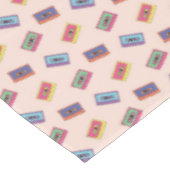 Retro Neon Audio Cassettebandje Patroon Tafelkleed (Gekanteld)