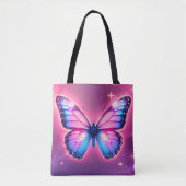 Retro Neon Butterfly Tas (Voorkant)