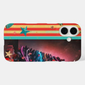Retro Neon Christmas Case-Mate iPhone Case (Achterkant (horizontaal))