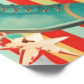 Retro Neon Christmas  Poster (Hoek)