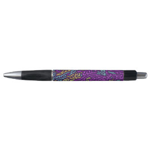 Retro Neon doolhof patroon – Arcade esthetisch Pen