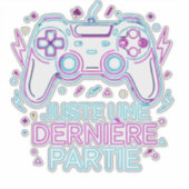 Retro Neon Gamer Sticker -  (Voorkant)