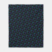 Retro Neon Geometric Patroon 3 Fleece Deken (Voorkant)