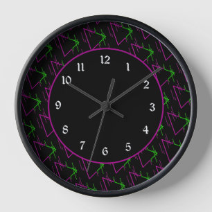 Retro Neon Geometric Pattern