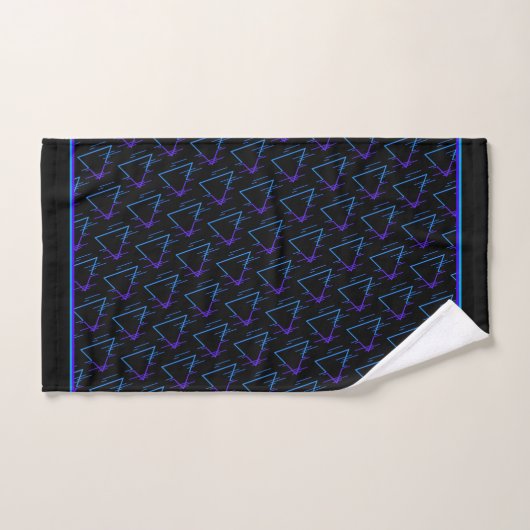 Retro Neon Geometric Pattern 2 Bad Handdoek (Handdoek)