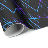 Retro Neon Geometric Pattern 2 Cadeaupapier (Rol Hoek)