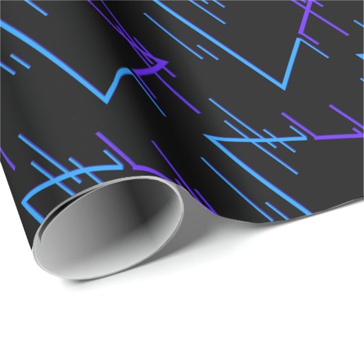 Retro Neon Geometric Pattern 2 Cadeaupapier (Rol Hoek)