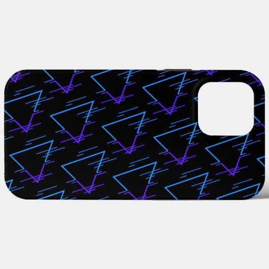 Retro Neon Geometric Pattern 2 Case-Mate iPhone Case (Achterkant (horizontaal))