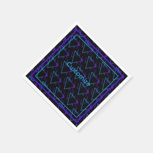 Retro Neon Geometric Pattern 2 Servet (Hoek)