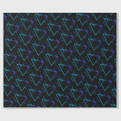 Retro Neon Geometric Pattern 4 Cadeaupapier (Vlak)