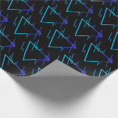 Retro Neon Geometric Pattern 4 Cadeaupapier (Hoek)