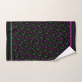 Retro Neon Geometric Pattern Bad Handdoek (Handdoek)