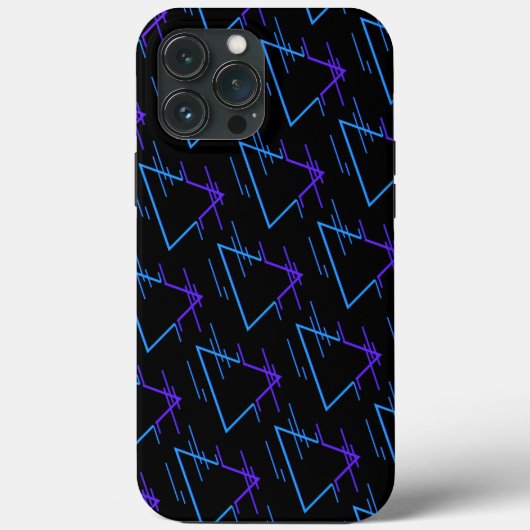 Retro Neon Geometric Pattern Case-Mate iPhone Case (Achterkant)