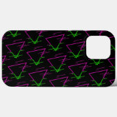 Retro Neon Geometric Pattern Case-Mate iPhone Case (Achterkant (horizontaal))