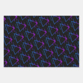 Retro Neon Geometric Pattern Collectie Inpakpapier Vel (Voorkant 3)