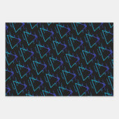 Retro Neon Geometric Pattern Collectie Inpakpapier Vel (Voorkant 2)