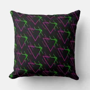 Retro Neon Geometric Pattern Kussen