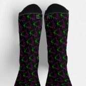 Retro Neon Geometric Pattern Sokken (Top)
