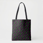 Retro Neon Geometric Pattern Tote Bag (Voorkant)