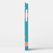 retro neon kleurenillustratie Zebra motief Case-Mate iPhone Case (Achterkant / Links)
