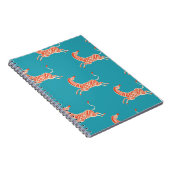 retro neon kleurenillustratie Zebra motief Notitieboek (Rechterzijde)