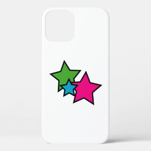 Retro Neon Kleurrijke Sterren Geometrisch Case-Mate iPhone Case