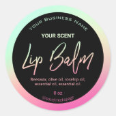 Retro Neon Lip Balm Labels (Voorkant)
