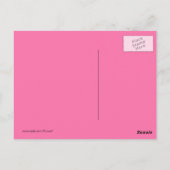 Retro Neon Martini Happy Hour Briefkaart (Achterkant)