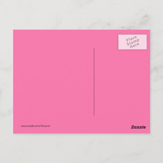 Retro Neon Martini Happy Hour Briefkaart (Achterkant)