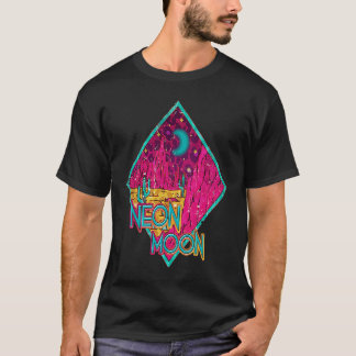Retro Neon Moon Roze Western Country Music 80s 90 T-shirt