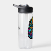 Retro Neon Paddenstoelen en Bloemen Waterfles (Rechts)