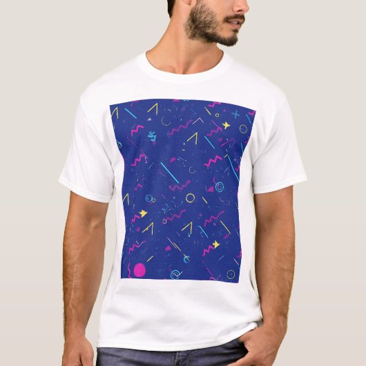 Retro Neon Party T-shirt (Voorkant)