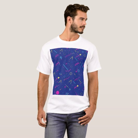Retro Neon Party T-shirt (Voorkant volledig)