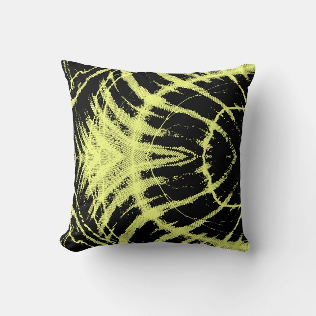 Retro neon patroon piloot kussen (Voorkant)