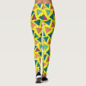 Retro Neon Pattern van 80/90 Leggings (Achterkant)