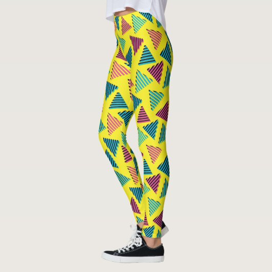 Retro Neon Pattern van 80/90 Leggings (Links)