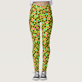 Retro Neon Pattern van 80/90 Leggings (Voorkant)
