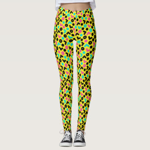 Retro Neon Pattern van 80/90 Leggings
