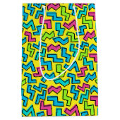 Retro Neon Pattern van 80/90 Medium Cadeauzakje (Voorkant)