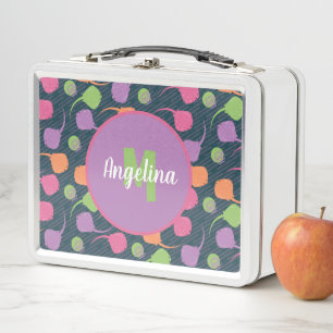 Retro Neon Pijlrog Metaal Lunchbox