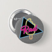 Retro Neon Rad Popsicle Button (Voorkant /achterkant)