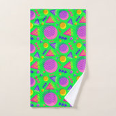 Retro Neon Sfeer Bad Handdoek (Handdoek)
