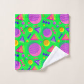 Retro Neon Sfeer Bad Handdoek (Wasdoekje)