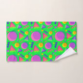 Retro Neon Sfeer Bad Handdoek (Handdoek)