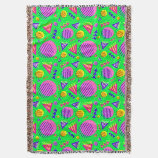 Retro Neon Sfeer Deken (Voorkant Verticaal)