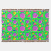 Retro Neon Sfeer Deken (Voorkant)